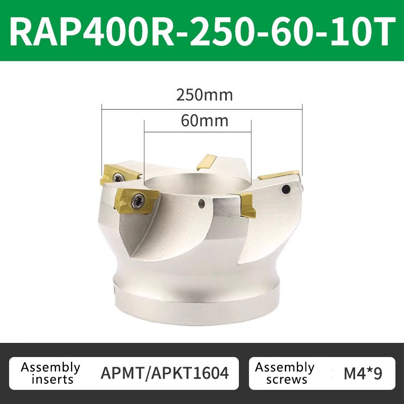 4056 China precision tools RAP 300R/400R 75 Degree Positive Face Mill for CNC (for APMT1135/APMT1604 milling insert) Shandong Denso Pricision Tools Co.,Ltd.